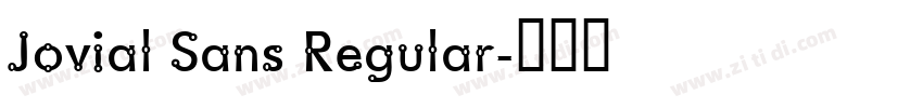 Jovial Sans Regular字体转换